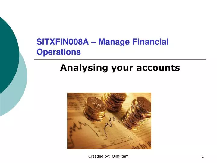 sitxfin008a manage financial operations