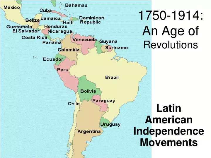 1750 1914 an age of revolutions