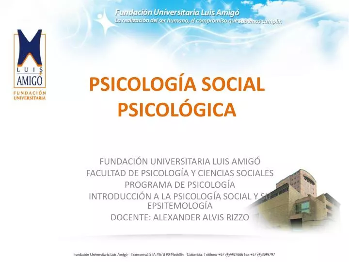 La base de datos Won fuga PPT - PSICOLOGÍA SOCIAL PSICOLÓGICA PowerPoint Presentation - ID:7090573
