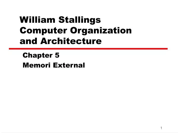william stallings computer organization and architecture