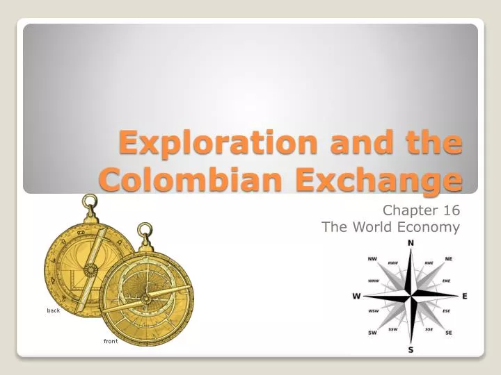 exploration and the colombian exchange