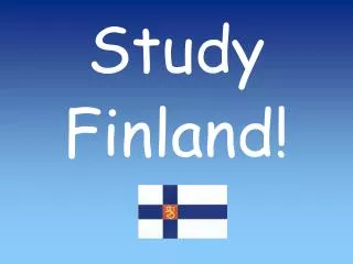 Study Finland!