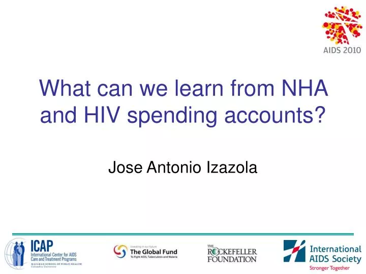 what can we learn from nha and hiv spending accounts