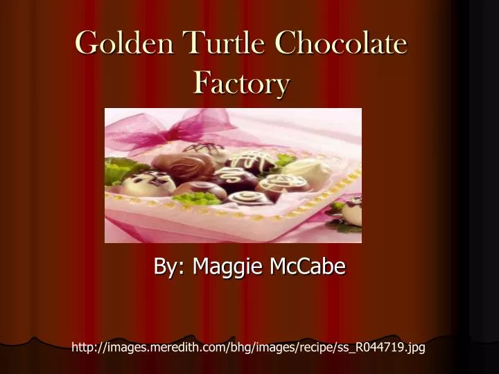 golden turtle chocolate factory