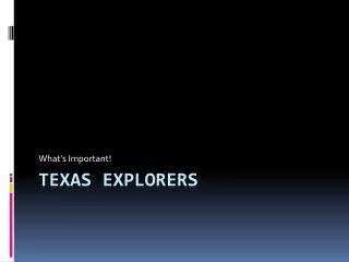 Texas Explorers