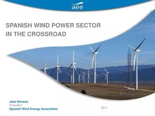 SPANISH WIND POWER SECTOR IN THE CROSSROAD
