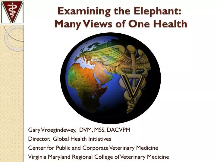 examining the elephant many views of one health