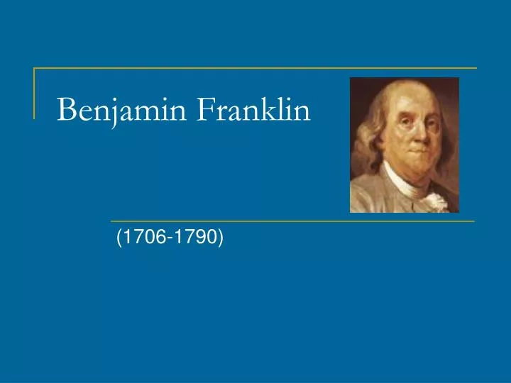 benjamin franklin