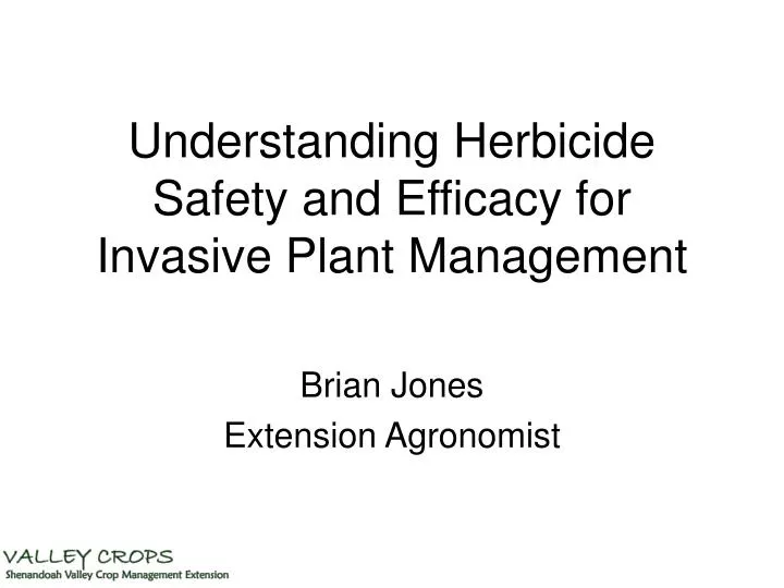 understanding herbicide safety and efficacy for invasive plant management