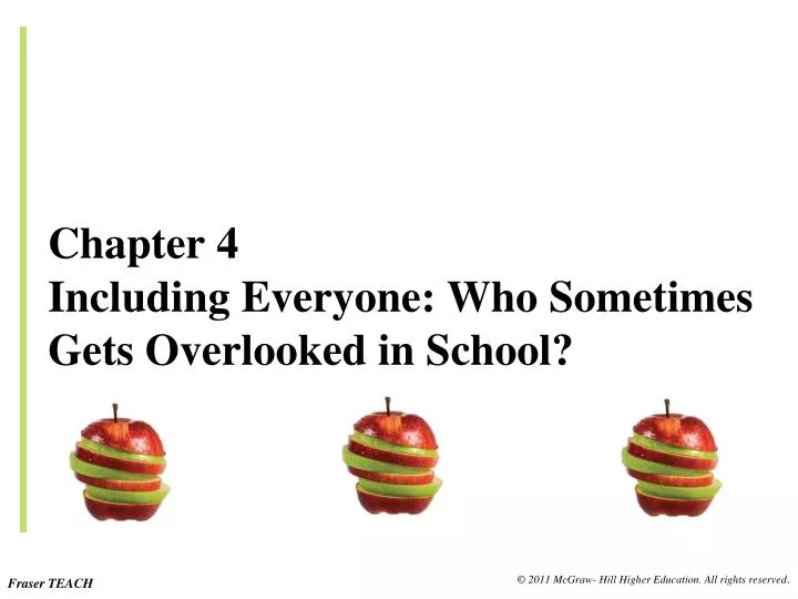 chapter 4 including everyone who sometimes gets overlooked in school
