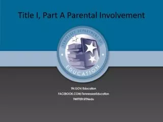 Title I, Part A Parental Involvement