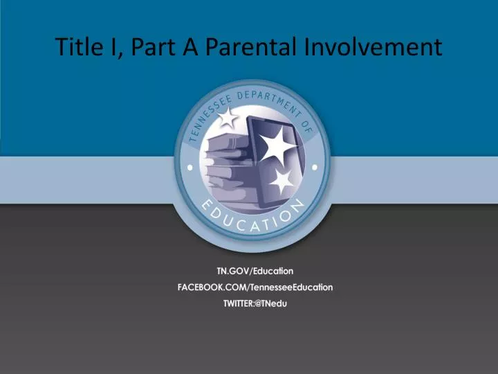 title i part a parental involvement