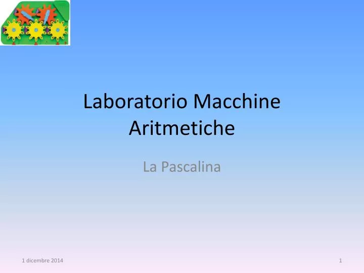 laboratorio macchine aritmetiche