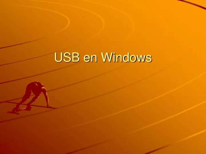 usb en windows