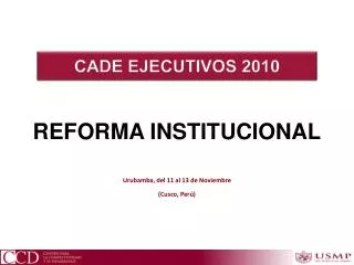 REFORMA INSTITUCIONAL