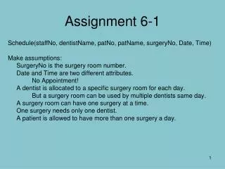Assignment 6-1