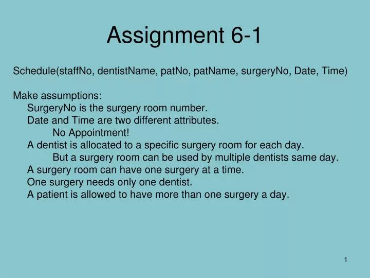 assignment 6 1