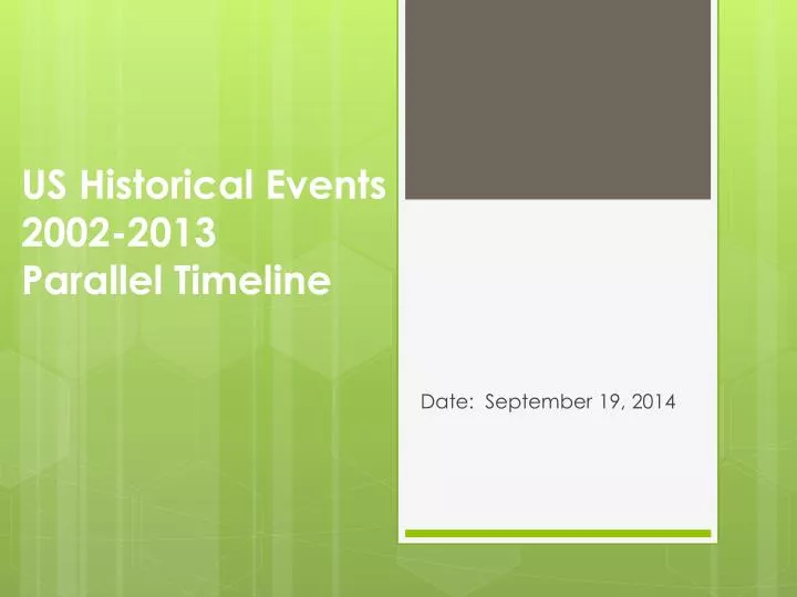 us historical events 2002 2013 parallel timeline
