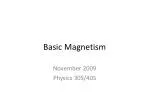Basic Magnetism - slide 1