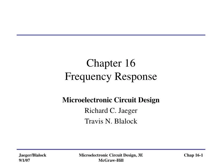 chapter 16 frequency response