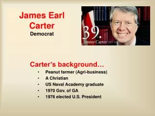 James Earl Carter Democrat