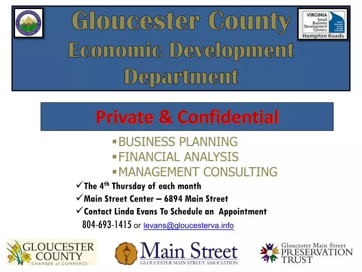 gloucester county economic development department