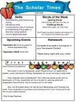 Skills Understanding and sequencing events Identifying verbs - slide 1
