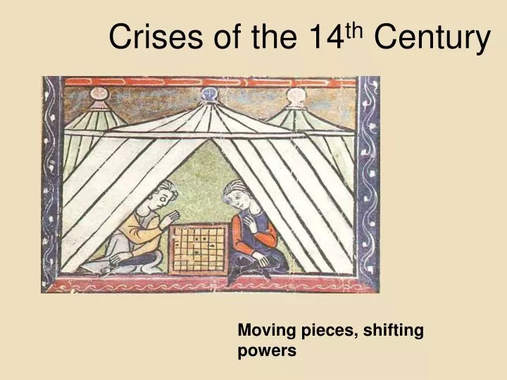crises of the 14 th century
