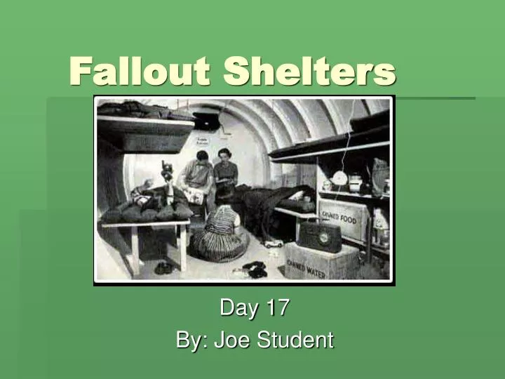 fallout shelters