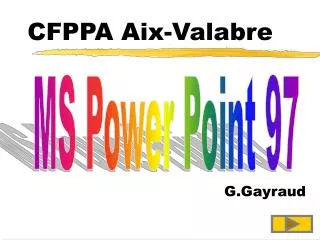 CFPPA Aix-Valabre