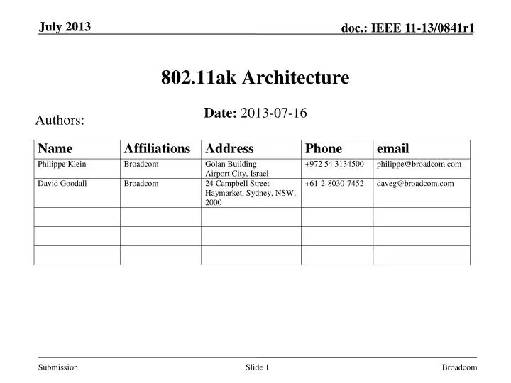 802 11ak architecture
