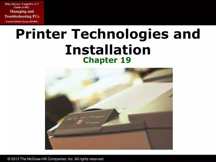 printer technologies and installation