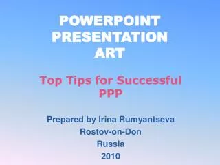 POWERPOINT PRESENTATION ART