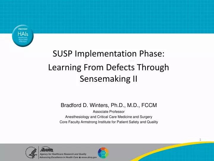 susp implementation phase learning from defects through sensemaking ii