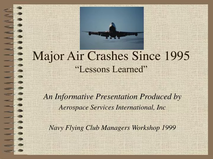 major air crashes since 1995 lessons learned