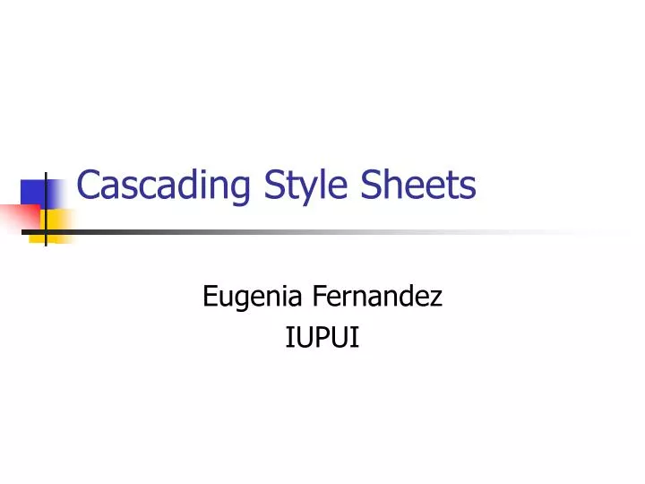 cascading style sheets