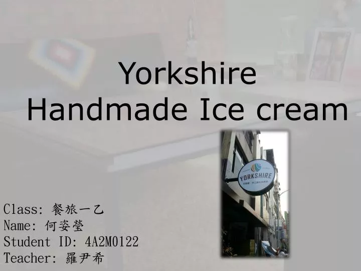 yorkshire handmade ice cream