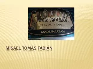 MISAEL TOMÁS FABIÁN