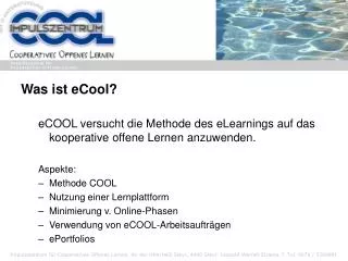 Was ist eCool?