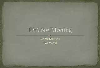 PSA 605 Meeting