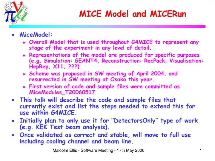 mice model and micerun