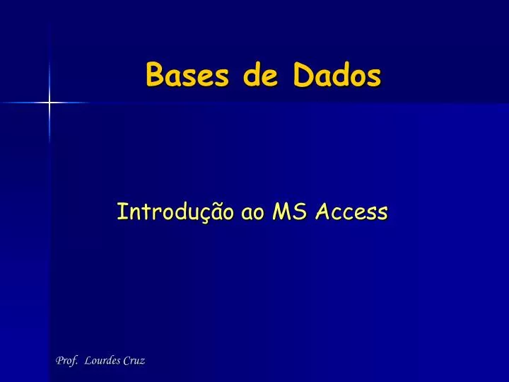 bases de dados