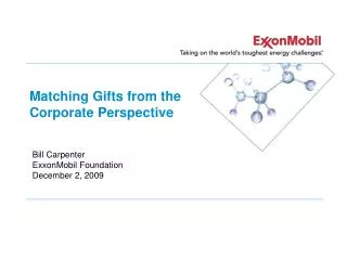 Matching Gifts from the Corporate Perspective