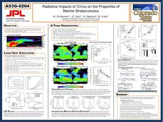 Radiative Impacts of Cirrus on the Properties of Marine Stratocumulus
