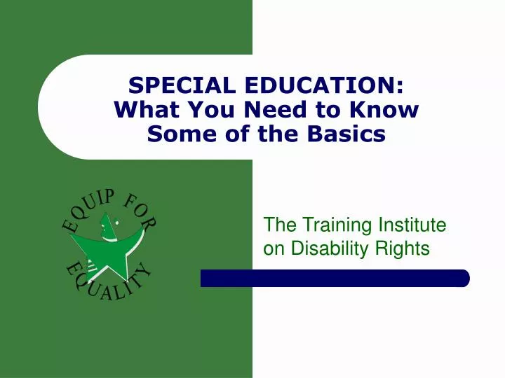 special education what you need to know some of the basics