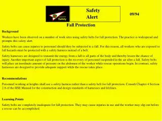 Fall Protection Background