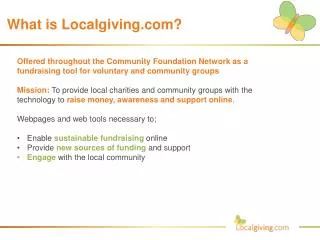 What is Localgiving ?