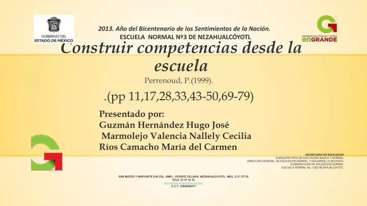 construir competencias desde la escuela