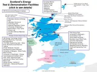 Scotland’s Energy Test &amp; Demonstration Facilities (click to see details)