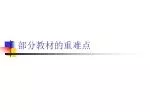 部分教材的重难点 - slide 1